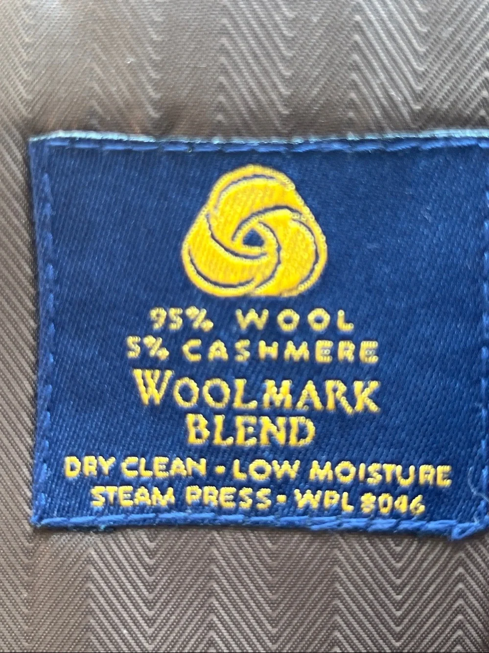 Y2K Club Room for Macy’s brown herringbone pattern sorts coat 44R